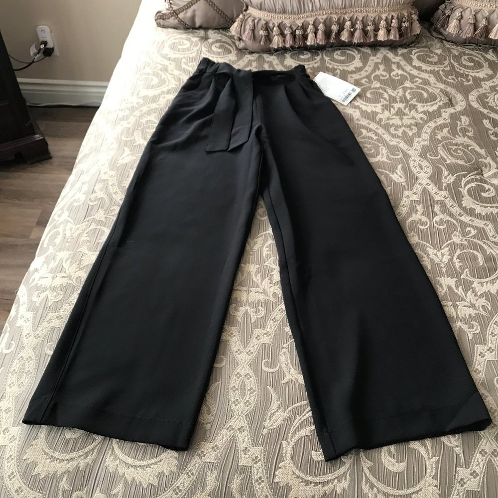 LULULEMON NOIR PANTS BLACK HIGH RISE WIDE LEG NWT - Picture 2 of 5
